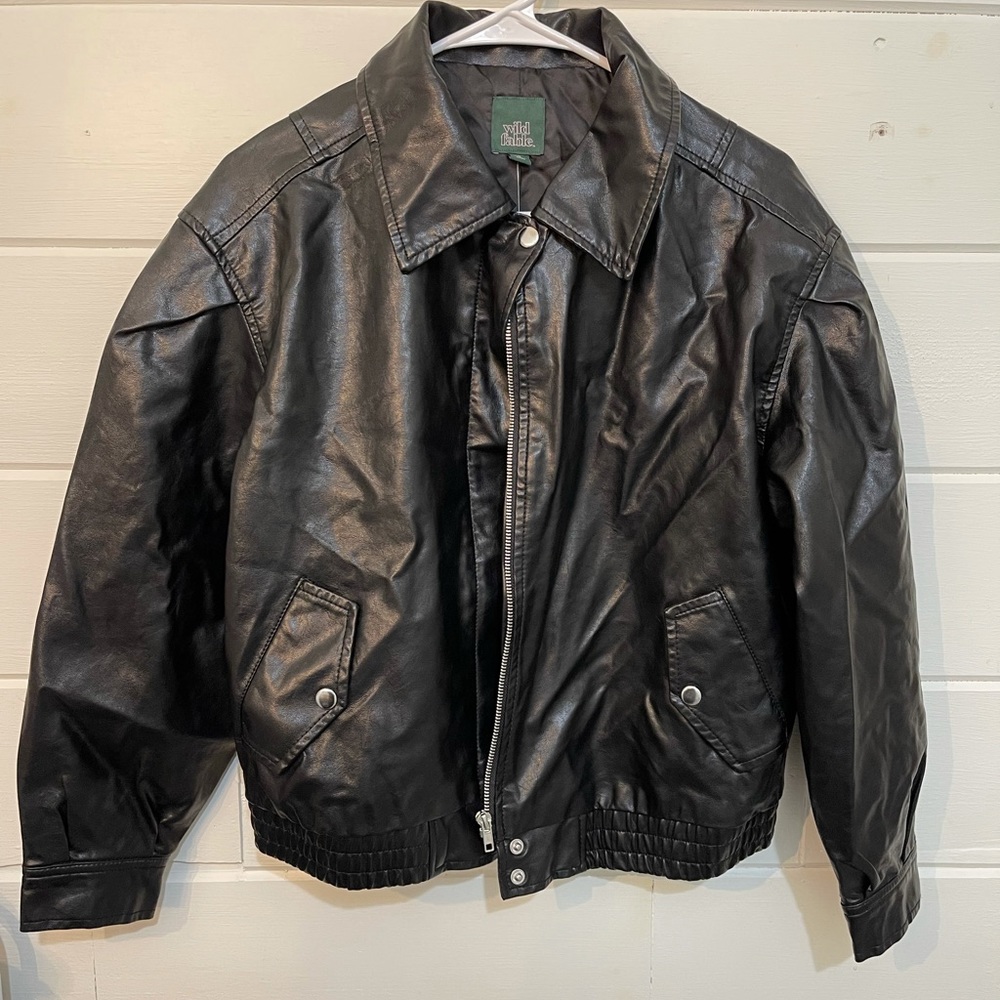 Wild Fable | Black Faux Leather Jacket